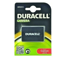 DURACELL Batéria - DRCE12 pre Canon LP-E12 / čierna / 600mAh / 7.2V