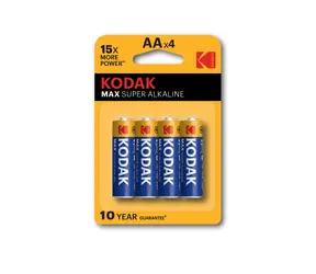 Kodak MAX alkalická batéria AA (blister) 4ks