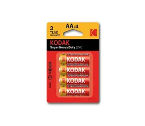 Kodak HEAVY DUTY zinco-chloridové batérie AA / 4ks / blister