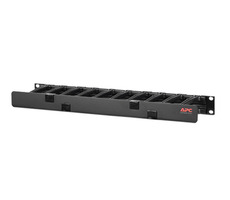 APC Horizontálny káblový manager / 1U x 4&quot; Deep / Single-Sided with Cover