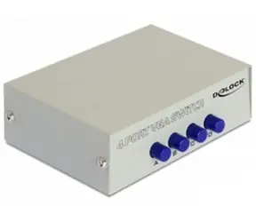 DeLock VGA Switch 4-portový / manuálny / obojsmerný