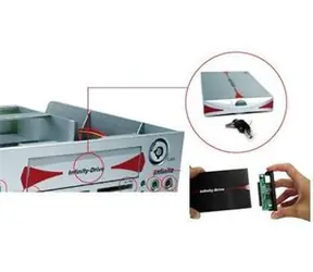 AeroCool Infinity Drive / hliníkový BOX pre 2.5" IDE HDD na zapojenie do multifunkčného panelu Infinity