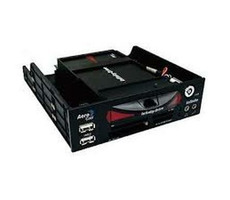 AeroCool Infinite / multifukčný panel s 2.5" IDE HDD šuplíkom do 5.25" pozícia / čierna