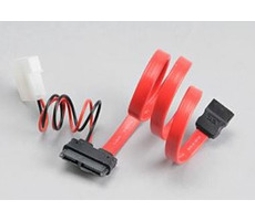 AKASA AK-CB050-40 / káblová redukcia zo slimline SATA na SATA a MOLEX napájanie / 40cm