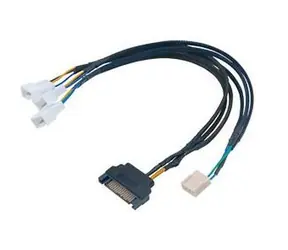 AKASA kábel FLEXA FP3S / pre pripojenie 3 PWM ventilátorov / 30cm