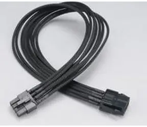AKASA AK-CBPW09-40BK Flexa V8 / predĺženie napájacieho kábla / 8 pin VGA / 40cm