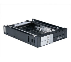 AKASA AK-IEN-03 2-bay 2.5" mobile rack / mobilný box pre 2x 2.5" disky