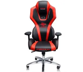 E-BLUE AUROZA herná stolička / 124cm / sklopné až do uhla 118 ° / syntetická koža / čierno-červený