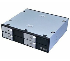 AKASA Lokstor M22 / 4x 2,5" SATA HDD/SSD do 5,25" interná pozícia / čierny