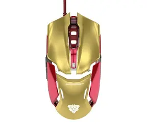 E-BLUE myš IRON MAN 3 Armor / optická / drôtová / 6 tlačidlá + koliesko / 4000 dpi / zlatý / dopredaj