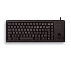 Cherry klávesnica G84-4400 s trackballom / drôtová / USB / ultraľahká a malá / čierna / EU