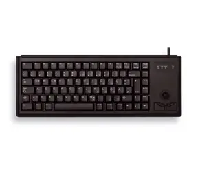Cherry klávesnica G84-4400 s trackballom / drôtová / USB / ultraľahká a malá / čierna / EU