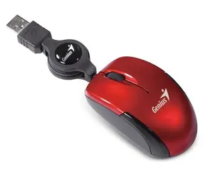 Genius Micro Traveler V2 červená/drôtová/1200 dpi/USB