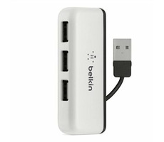Belkin USB 2.0 Hub Travel / 4-port / USB 2.0 / biela