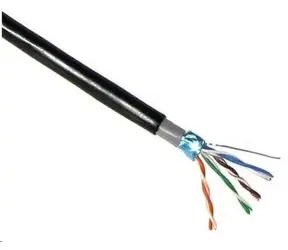 LYNX FTP kábel Cat5E / vonkajší PE / dvojitý plášť PE + PVC / 305m / čierny