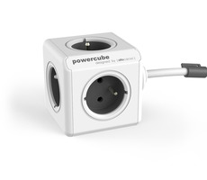 PowerCube Extended šedá / Predlžovací prívod 230V / 1.5m / 5 zásuviek