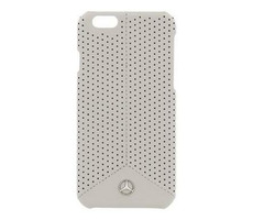 Mercedes zadný kryt Perforated pre Apple iPhone 6 a 6S sivá