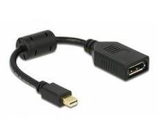 DeLock adaptér mini Displayport samec > Displayport samica / čierny
