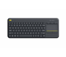Logitech Wireless K400 PLUS CZ čierna / Bezdrôtová klávesnica / Touchpad / USB / CZ layout