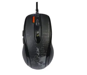A4tech F5 / herná myš / V-Track / 3000DPI / pamäť 160kB / 7 tlačidiel / USB / čierna