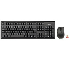 A4tech G7100N / set bezdrôtová klávesnica + optická myš / V-Track / US / USB / čierna