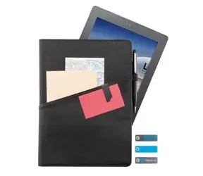 XD Design Komo 9-10" univerzálne kožené púzdro s držiakom na tablet / čierny