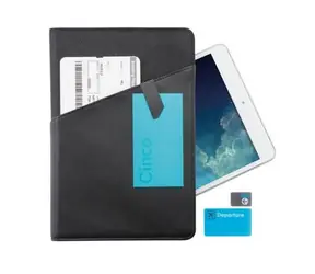 XD Design Komo 7-8" univerzálne kožené púzdro s držiakom na tablet / čierny