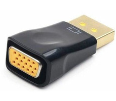 C-TECH Kábel Displayport na VGA MF / čierna