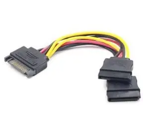 C-TECH Kábel SATA napájací na 2x SATA / rozdvojka / 15cm