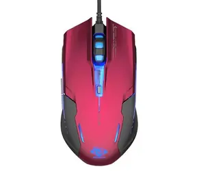 E-BLUE Auroza G červená / Herná optická myš / 3000DPI / 6 tlačidiel / 1 koliesko / drôtová (USB)