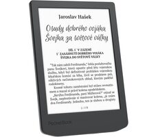 PocketBook 619 Verse Lite sivá / 6" / 1024x758 / 8GB / E-Ink Carta / 1000mAh / USB-C / Wi-Fi