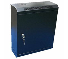 DATACOM 10" rack jednodielny 12U 140 čierne / plechové dvere