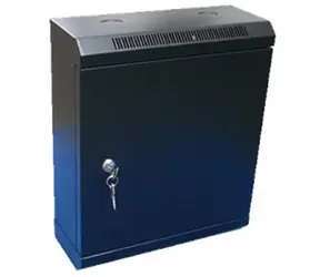 DATACOM 10" rack jednodielny 12U 140 čierne / plechové dvere