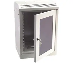 DATACOM 10" rack jednodielny 12U 280 šedé / sklenené dvere