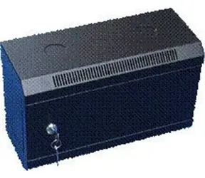 DATACOM 10" rack jednodielny 4U 140 (plechové dvere) čierne