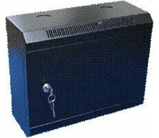 DATACOM 10&quot; rack jednodielny 6U 140 čierne / plechové dvere
