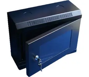 DATACOM 10" rack jednodielny 6U 140 čierne / sklenené dvere