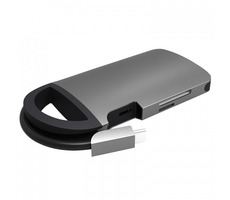 UMAX U-Connect Type-C Multiport H7 / Multiportový adaptér / 4K HDMI / 3 xUSB 3.0 / USB-C (pre nabíjanie) / čítačka kariet