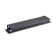 Xtendlan 19" vyväzovací panel 2U celokovový s krytom 9x4.5cm