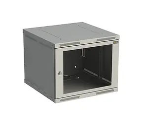 Solarix SENSA-9U-66-11-G rozvádzač nástenný 9U 600mm / dvere sklo / RAL 7035