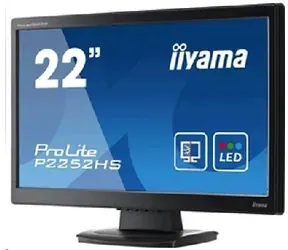 22" IIYAMA P2252HS / LED / 1920 x 1080 / TN / 16:9 / 5ms / 5M: 1 / 225cd-m2 / DVI + HDMI + VGA / VESA / repro / Čierny