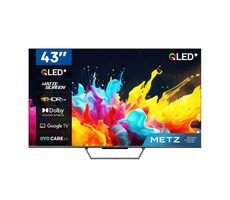 43" METZ 43MQE7600Z čierna / 4K UHD / QLED / HDMI / USB / CI+ / DVB-T2/S2/C/ / H.265 / Wi-Fi / 20W