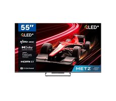 55" METZ 55MQE8000Z čierna / 4K UHD / QLED / HDMI / USB / CI+ / DVB-T2/S2/C/ / H.265 / Wi-Fi / 50W