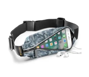 Cellularline WAISTBAND SUMMER EDITION Športové púzdro design Camou / s vreckom na príslušenstvo