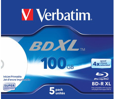 Verbatim BD-R XL 100GB 5ks / Hard Coat / 4x / pre archiváciu dát / jewel box