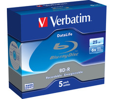 Verbatim BD-R 25GB 5ks / Datalife / 6x / šperk