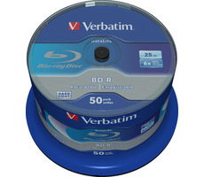 Verbatim BD-R Single Layer 25GB 50ks / Blue Surface / 6x / spindle