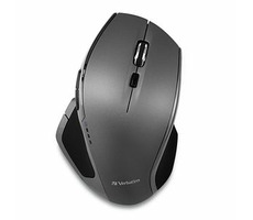 Verbatim DELUXE šedá / Bezdrôtová optická myš / 1600DPI / 2xAA