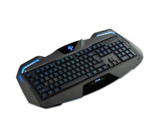 E-BLUE Auroza čierna / herná klávesnica / drôtová (USB) / US / podsvietené okraje