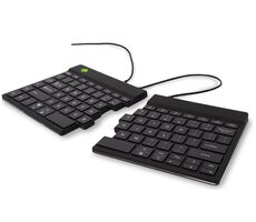 R-GO Tools Split Keyboard US (v2) čierna / Rozkladacia kompaktná klávesnica / US